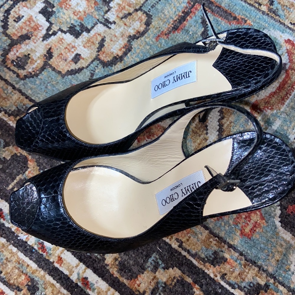Jimmy Choo Python Sling back - Picture 2 of 3